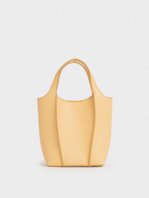 Charles & Keith Arlys Tote Veske Gul | UIYHZ2610