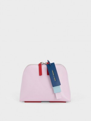 Charles & Keith Cockade Crossbody Veske Lilla | DGCLT5467