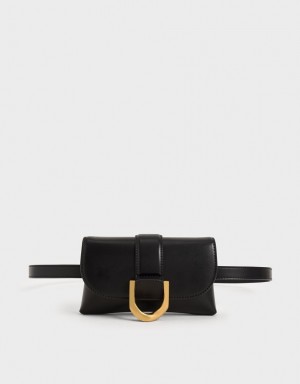 Charles & Keith Gabine Crossbody Veske Svarte | VOMRF7813