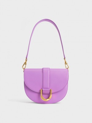 Charles & Keith Gabine Sadelvesker Lilla | ZYONQ7465