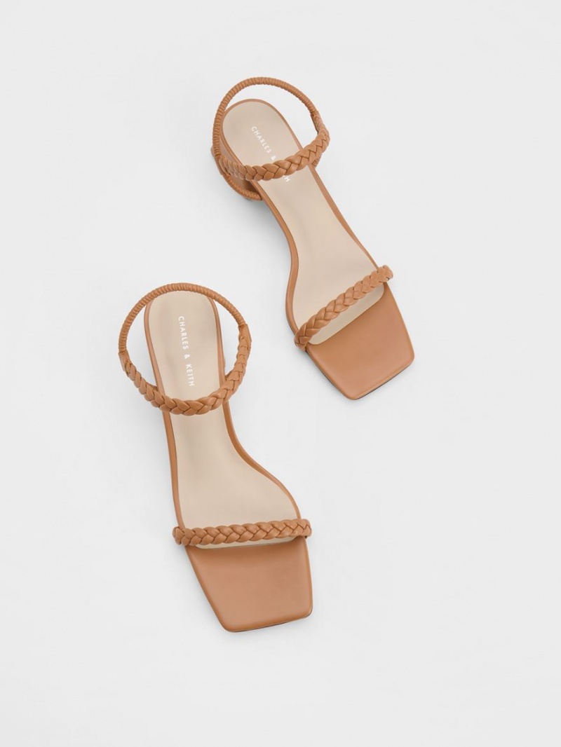 Charles & Keith Braided Back Sandaler Med Reim Brune | XCUNQ4180