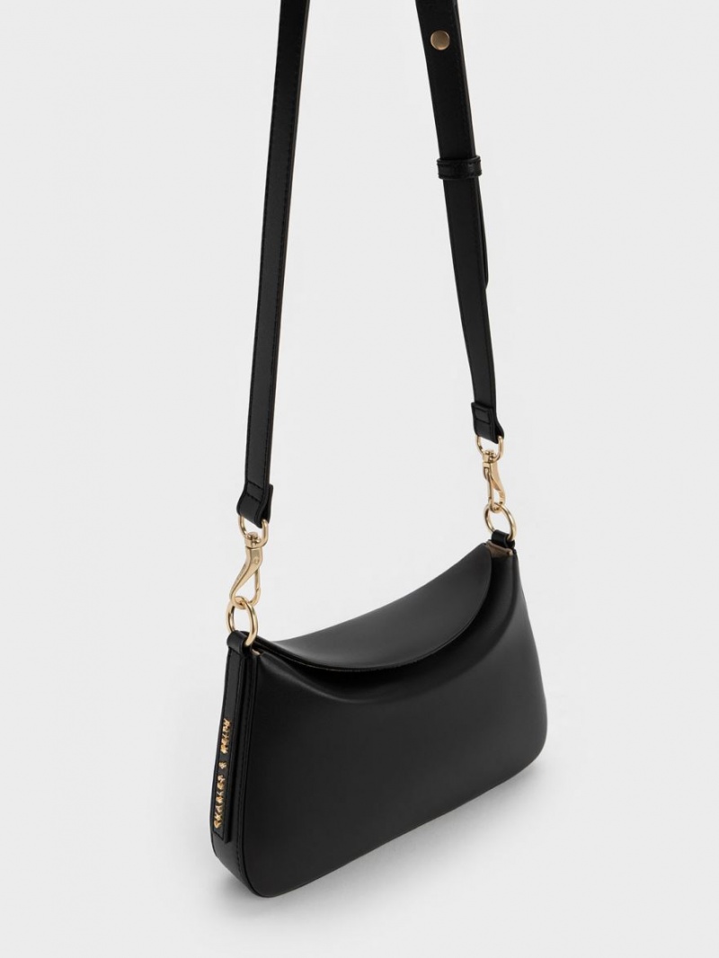 Charles & Keith Catena Chain Håndveske Svarte | HFSJP7108