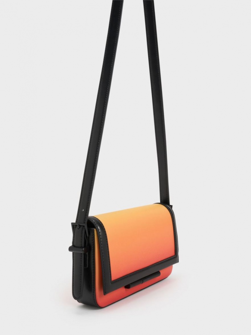 Charles & Keith Cesia Crossbody Veske Oransje | OQIZC1846