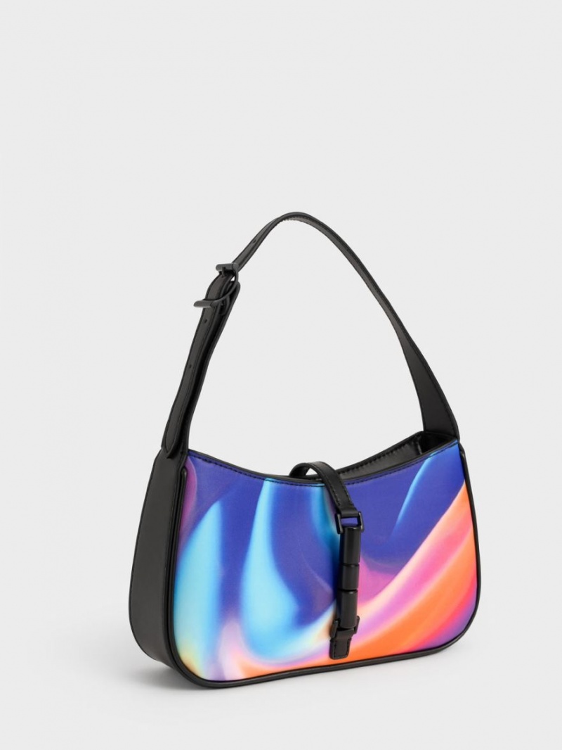 Charles & Keith Cesia Holographic Skulderveske Multicolor | BJPSI2936