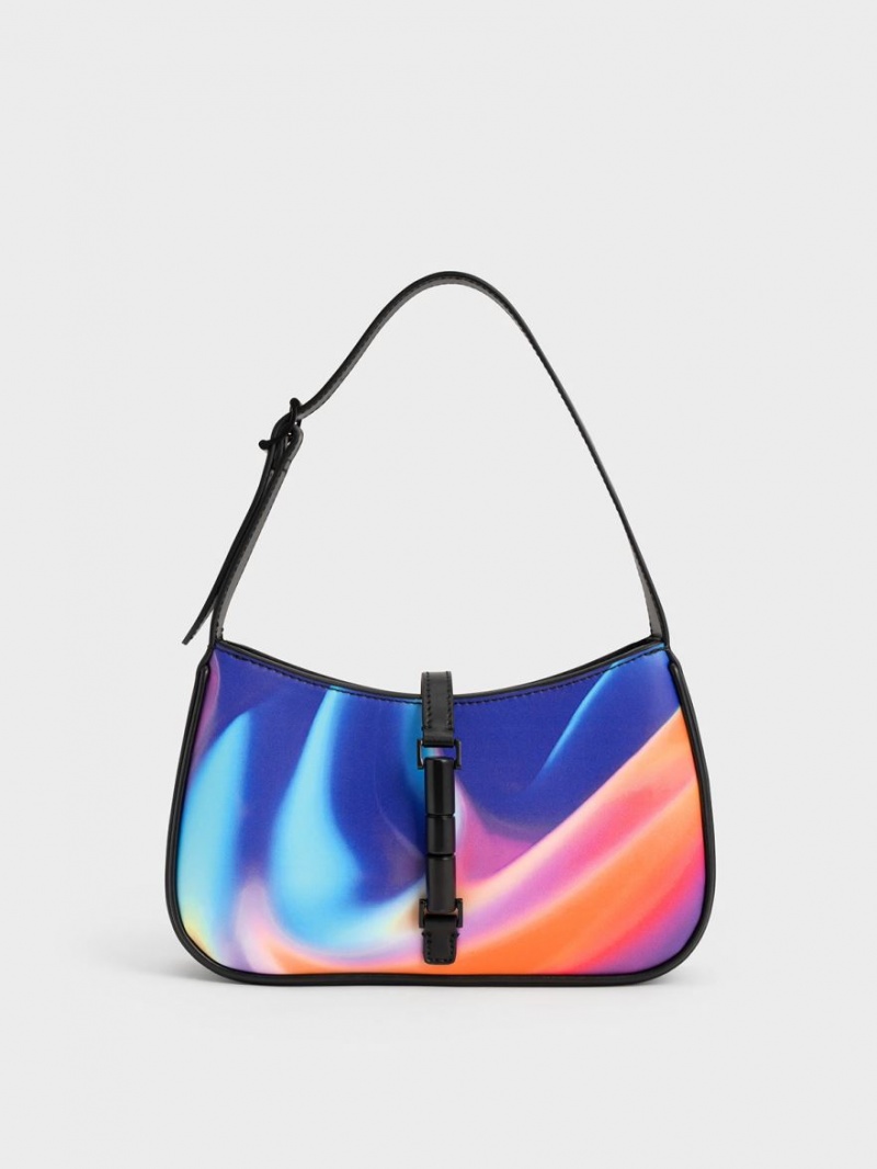 Charles & Keith Cesia Holographic Skulderveske Multicolor | BJPSI2936