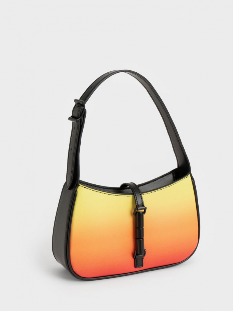 Charles & Keith Cesia Ombre Skulderveske Oransje | FSAOX9736