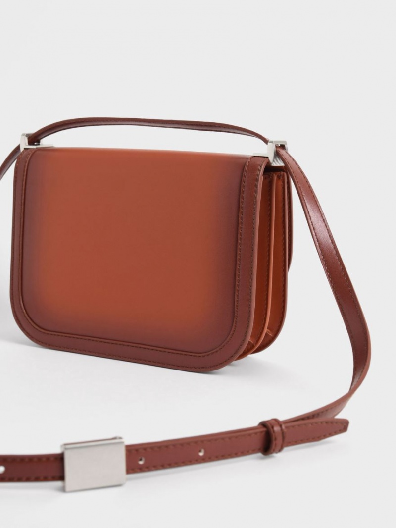 Charles & Keith Charlot Crossbody Veske Brune | RYJBV2354