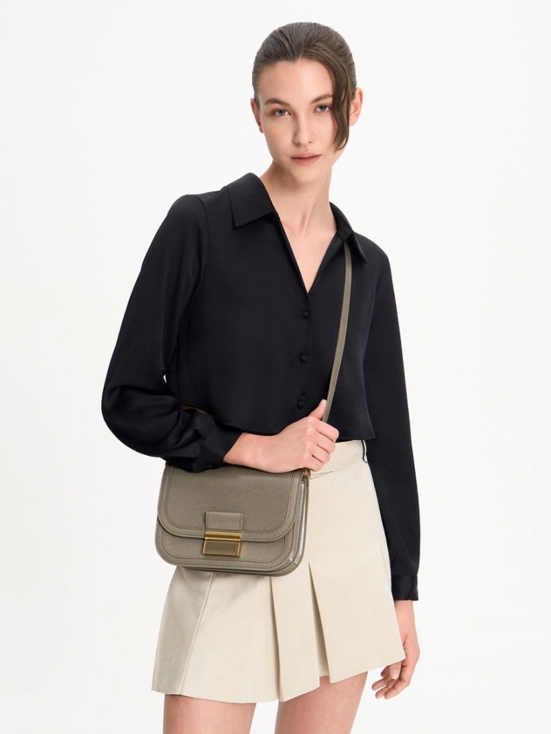 Charles & Keith Charlot Crossbody Veske Grå | JPDNW5240