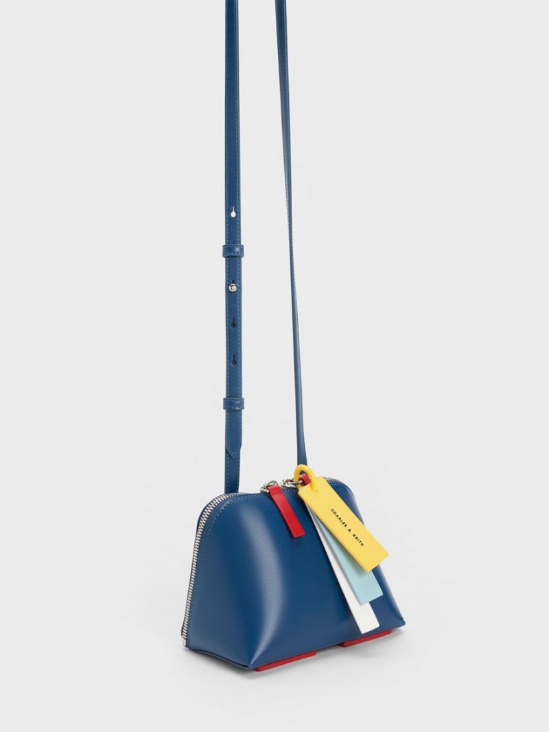 Charles & Keith Cockade Crossbody Veske Marineblå | HVEUP3514