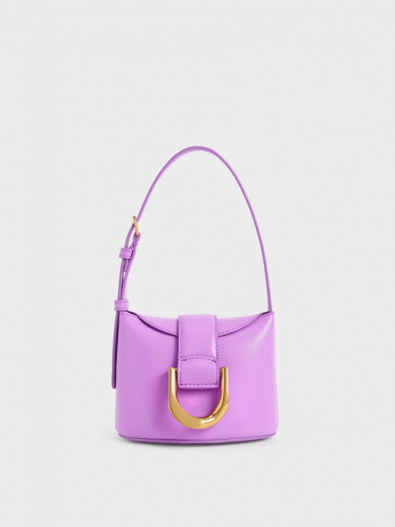 Charles & Keith Gabine Bøtteposer Lilla | YXWIS0743