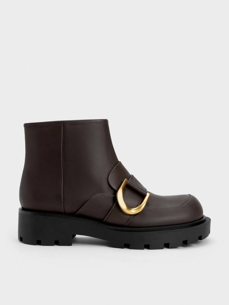 Charles & Keith Gabine Loafer Støvletter Mørke Brune | VHYOJ4012