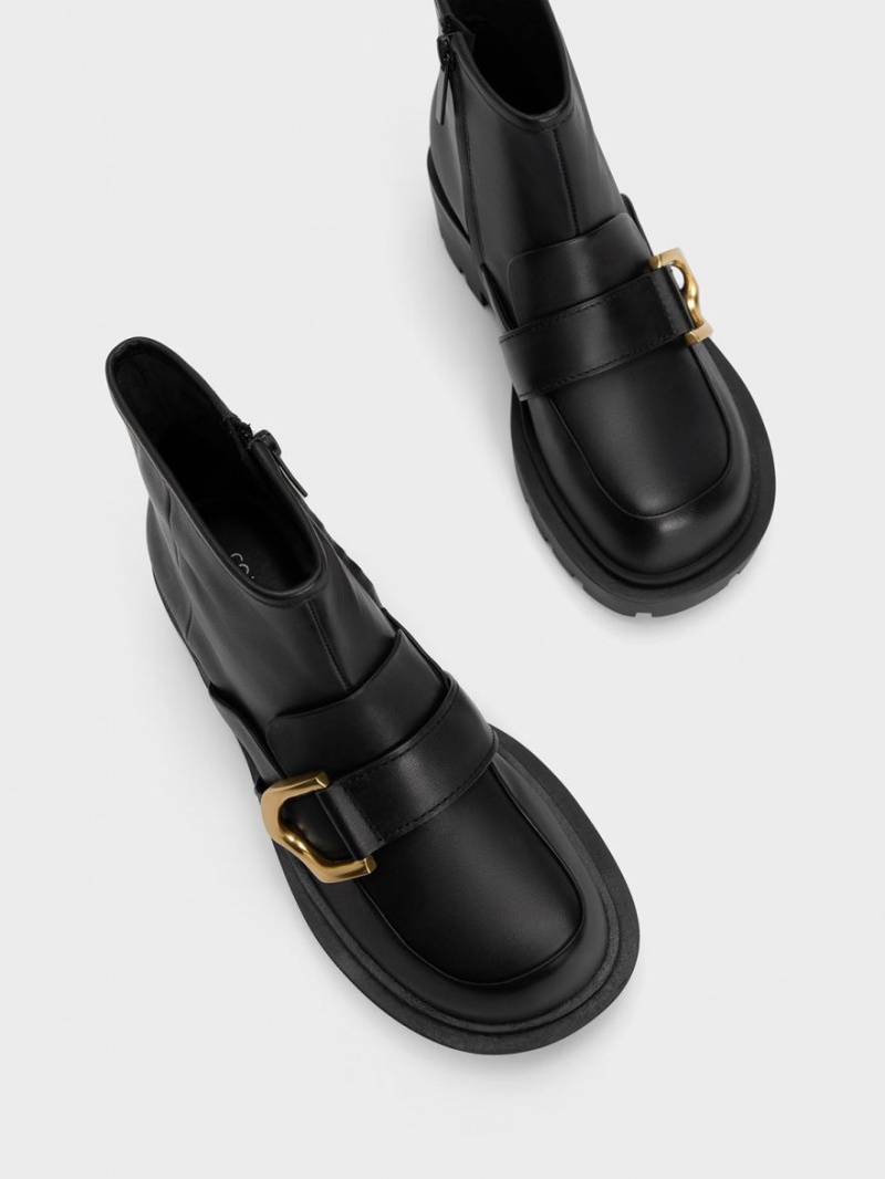 Charles & Keith Gabine Loafer Støvletter Svarte | WMREH0975