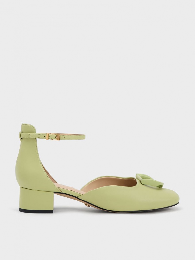 Charles & Keith Gabine Lær D\'Orsay Pumps Grønn | GRODV9478