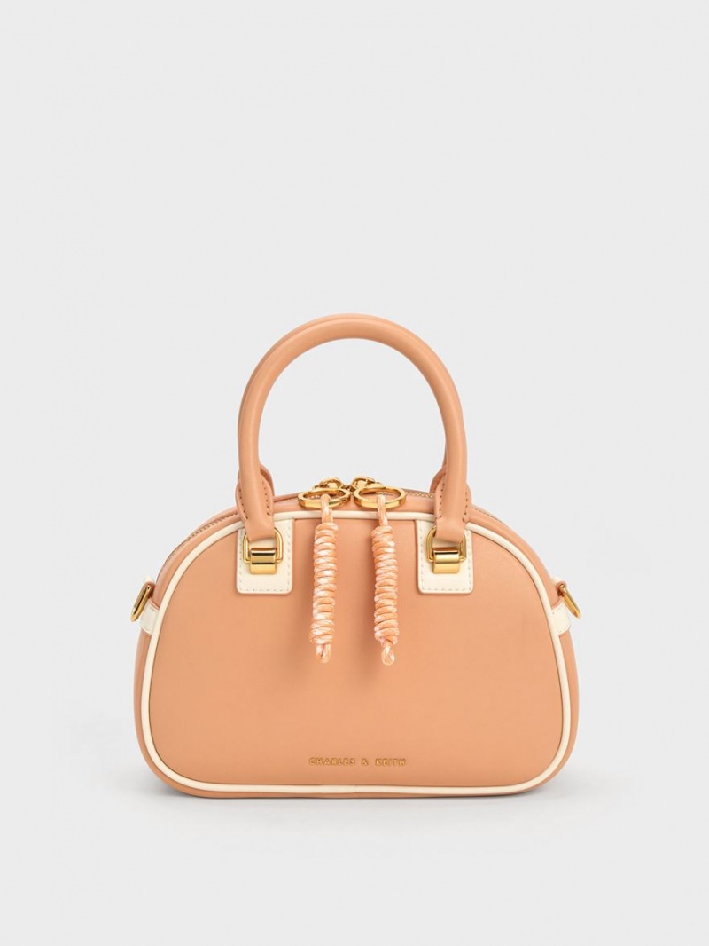 Charles & Keith Gwiana Bowling Skulderveske Oransje | AWJNS7534