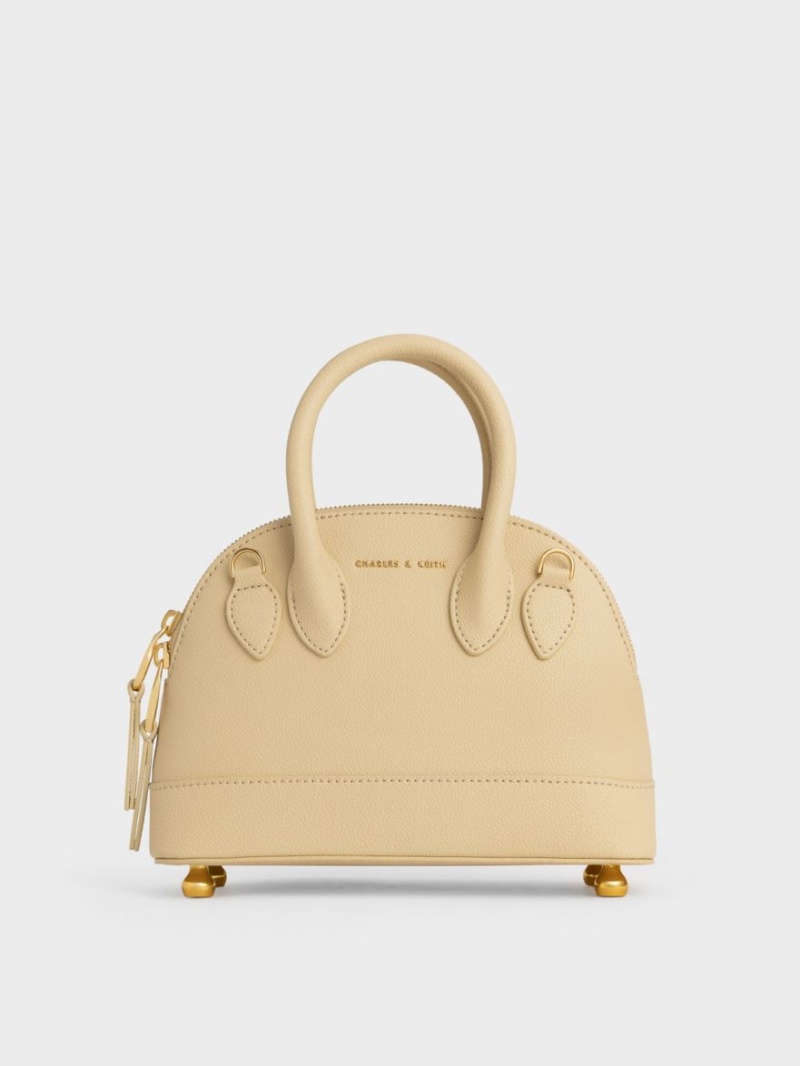 Charles & Keith Harmonee Bowling Tote Veske Beige | LGNHR9423