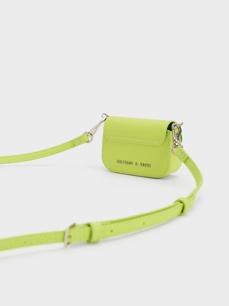 Charles & Keith Micro Koa Crossbody Veske Lyse Grønn | LOSCK8065